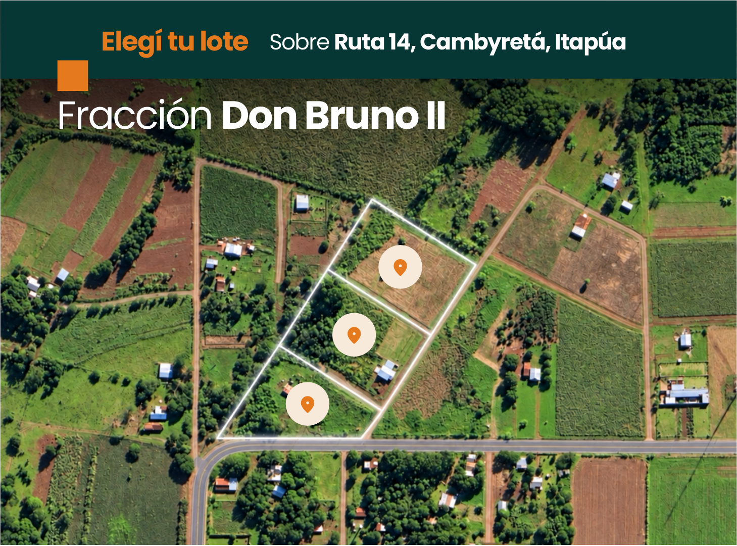 Fracción Don Bruno II. Ruta 14 - Km. 9,9 - Cambyretá